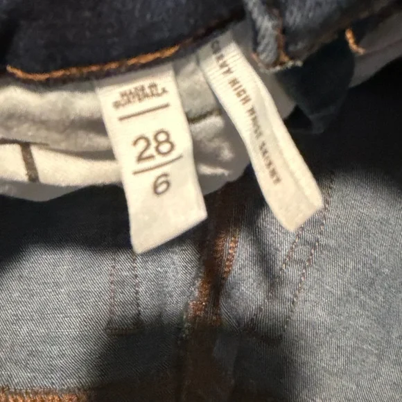 LOFT High Rise Dark Blue Jeans - Picture 6 of 9